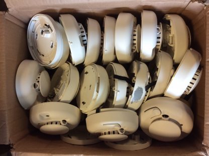 Lot of 36 GE Interlogix TX-6010-01-1 Wireless Photoelectric Smoke Detectors