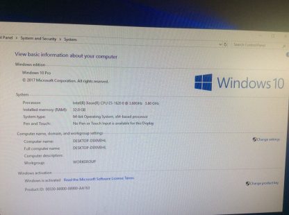 Dell Precision T3600 Xeon E5-1620 3.6GHz 32GB 40GB SSD 2x500GB HD Windows 10 Computer - Image 12